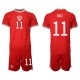 Equipaciones De Futbol Para Niños Gales Copa Mundial 2022 Gareth Bale 11 Camiseta Primera